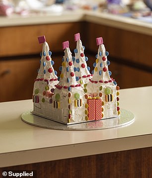 One of the most popular designs was the castle cake, which featured smarties and liquorice